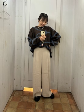 「DISCOAT（ディスコート）のアイテム（パンツ）」を使った、_a_n_c_o___さん（レディース・158cm）の秋コーディネート