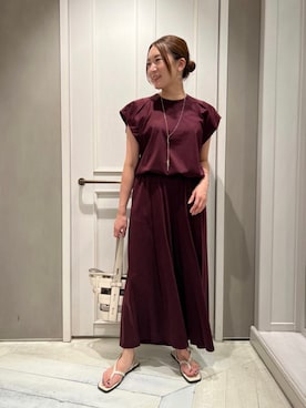 Yuuki Endoさん（レディース・155cm）の夏コーディネート