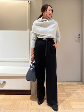 「アイテム（アクセサリー）」を使った、Yuuki Endoさん（レディース・155cm）の秋コーディネート