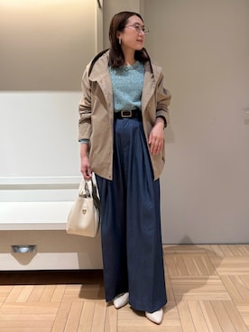 「qualite（カリテ）のアイテム」を使った、Yuuki Endoさん（レディース・155cm）の冬コーディネート