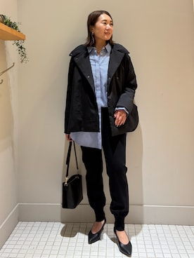 「アイテム（スウェットパンツ）」を使った、Yuuki Endoさん（レディース・155cm・30代）の秋コーディネート