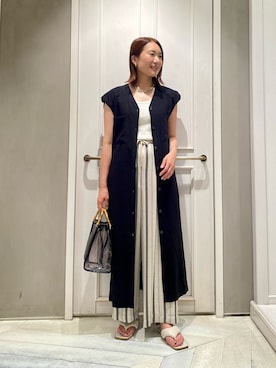 「ジレコーデ」｜Yuuki Endoさん（レディース・155cm・30代）の夏コーディネート