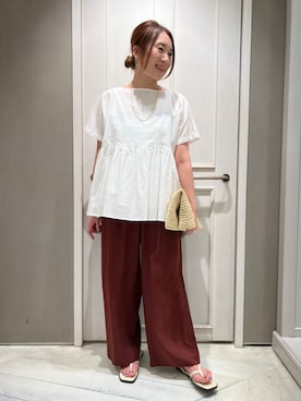 Yuuki Endoさん（レディース・155cm）の夏コーディネート