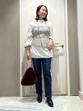「アイテム（キャミソール）」を使った、Yuuki Endoさん（レディース・155cm・30代）の秋コーディネート