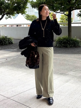 「アイテム（ブルゾン）」を使った、Yuuki Endoさん（レディース・155cm・30代）の秋コーディネート