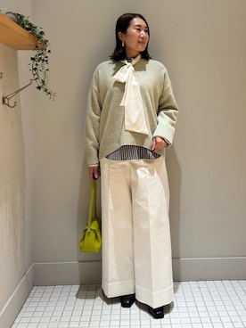 「アイテム（ブーツ）」を使った、Yuuki Endoさん（レディース・155cm・30代）の冬コーディネート