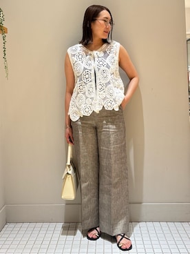 「qualite（カリテ）のアイテム」を使った、Yuuki Endoさん（レディース・155cm）の春コーディネート