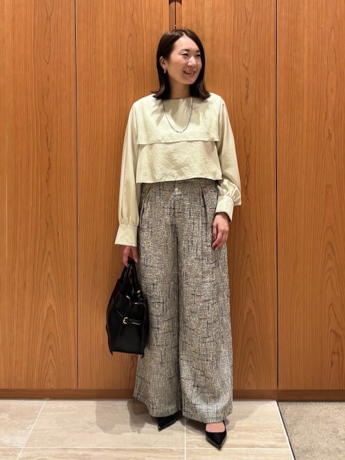 セール】【セットアップ対応可能】ツイードハイウェストパンツ（その他 