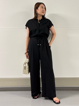 「qualite（カリテ）の【ステンレス】シックチェーンネックレス/シルバーチェーン/ゴールドチェーン（ネックレス、ゴールド系）」を使った、Yuuki Endoさん（レディース・155cm）の夏コーディネート
