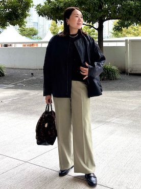 「アイテム（ブルゾン）」を使った、Yuuki Endoさん（レディース・155cm・30代）の秋コーディネート