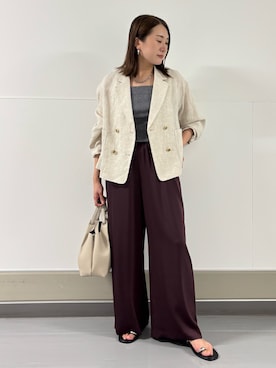 Yuuki Endoさん（レディース・155cm）の夏コーディネート