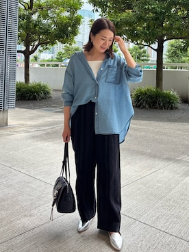 「アイテム（ネックレス）」を使った、Yuuki Endoさん（レディース・155cm・30代）の夏コーディネート