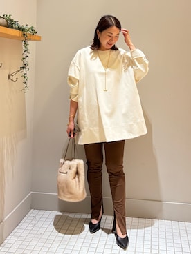 「大人ファッション」｜Yuuki Endoさん（レディース・155cm）の秋コーディネート