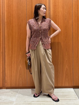 「qualite（カリテ）のアイテム」を使った、Yuuki Endoさん（レディース・155cm）の夏コーディネート