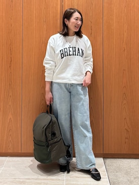「アイテム（スウェット）」を使った、Yuuki Endoさん（レディース・155cm・30代）の秋コーディネート