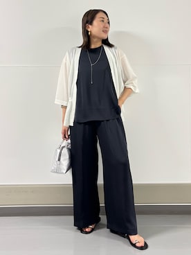 「qualite（カリテ）のアイテム」を使った、Yuuki Endoさん（レディース・155cm）の夏コーディネート