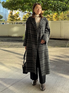 「qualite（カリテ）のアイテム（ジャケット/アウター）」を使った、Yuuki Endoさん（レディース・155cm）の秋コーディネート