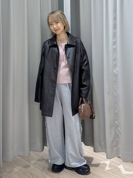 「アイテム（カバーオール）」を使った、imsally2さん（レディース・154cm）の秋コーディネート