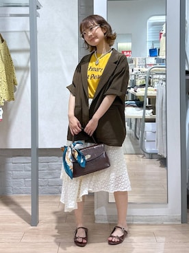 「アイテム（バンダナ/スカーフ）」を使った、imsally2さん（レディース・154cm・20代）の夏コーディネート