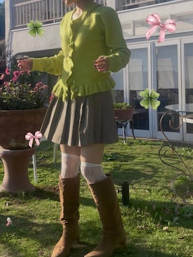 「LOWRYS FARM（ローリーズファーム）のアイテム（ソックス/靴下）」を使った、imsally2さん（レディース・154cm）の秋コーディネート