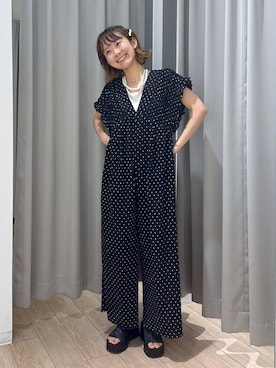 「LOWRYS FARM（ローリーズファーム）のパールタレンネックレス　249411（ネックレス）」を使った、imsally2さん（レディース・154cm・20代）の夏コーディネート