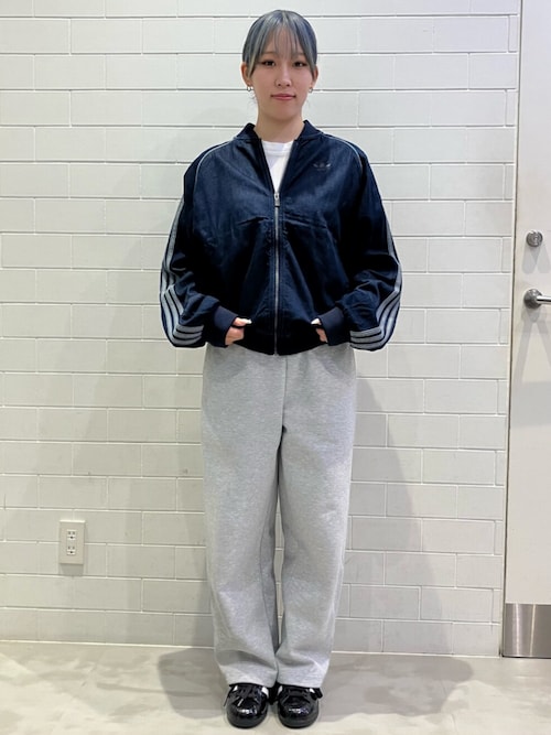 adidas デニムジャケット gジャン SST アディカラー ルーズ