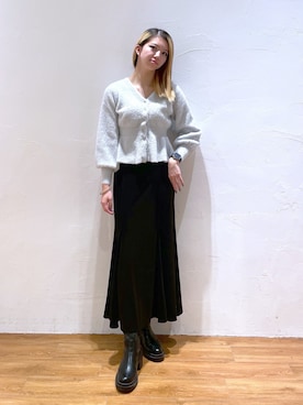 「ニツト」｜Nozomiさん（レディース・167cm）の冬コーディネート