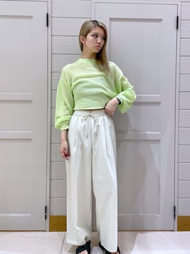 「春カラー」｜「アイテム（キャミソール）」を使った、Nozomiさん（レディース・167cm）の春コーディネート