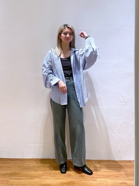 「FREE'S MART（フリーズマート）のアイテム（ブーツ）」を使った、Nozomiさん（レディース・167cm）の春コーディネート