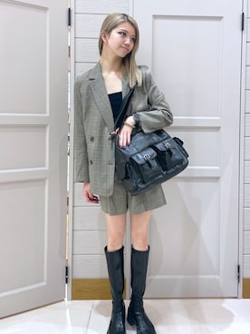 「FREE'S MART（フリーズマート）のアイテム（ブーツ）」を使った、Nozomiさん（レディース・167cm）の春コーディネート