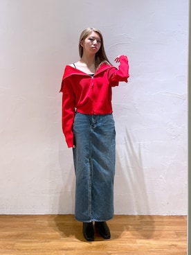 「FREE'S MART（フリーズマート）のアイテム（ブーツ）」を使った、Nozomiさん（レディース・167cm）の春コーディネート