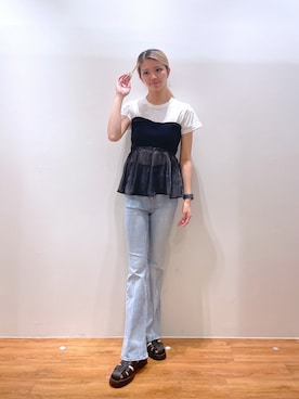 「FREE'S MART（フリーズマート）のアイテム」を使った、Nozomiさん（レディース・167cm）の夏コーディネート