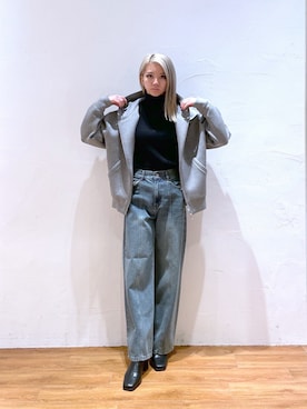 「FREE'S MART（フリーズマート）のアイテム（パーカー）」を使った、Nozomiさん（レディース・167cm）の冬コーディネート