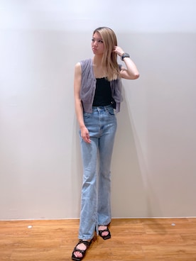 「FREE'S MART（フリーズマート）のアイテム（キャミソール）」を使った、Nozomiさん（レディース・167cm）の夏コーディネート