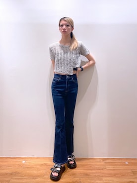 「FREE'S MART（フリーズマート）のアイテム（キャミソール）」を使った、Nozomiさん（レディース・167cm）の夏コーディネート