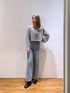 「FREE'S MART（フリーズマート）のアイテム（ブーツ）」を使った、Nozomiさん（レディース・167cm）の春コーディネート