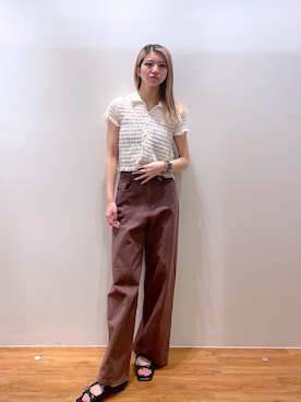 「FREE'S MART（フリーズマート）のアイテム（キャミソール）」を使った、Nozomiさん（レディース・167cm）の夏コーディネート