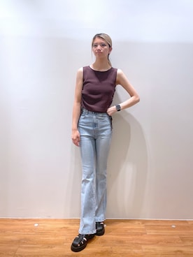 「FREE'S MART（フリーズマート）のアイテム」を使った、Nozomiさん（レディース・167cm）の夏コーディネート