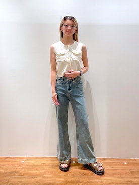 「骨格ナチュラル」｜Nozomiさん（レディース・167cm）の夏コーディネート