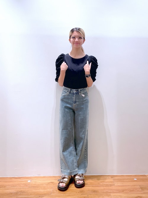 tシャツ 「ＭＦＭ」ジャガートスリーブ半袖カットソー レディース MFM】ジャガートスリーブ半袖カットソー | FREE'S MART