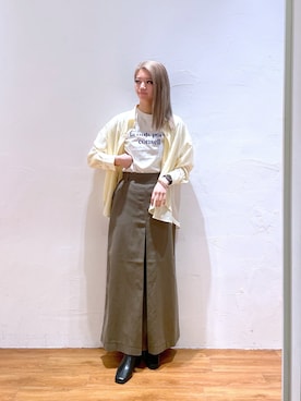 「FREE'S MART（フリーズマート）のアイテム（ブーツ）」を使った、Nozomiさん（レディース・167cm）の春コーディネート