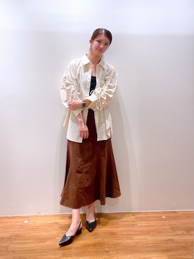 「アイテム（キャミソール）」を使った、Nozomiさん（レディース・167cm）の夏コーディネート