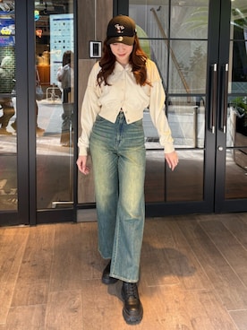 「EVRIS（エヴリス）のアイテム」を使った、rinaさん（レディース・162cm）の春コーディネート