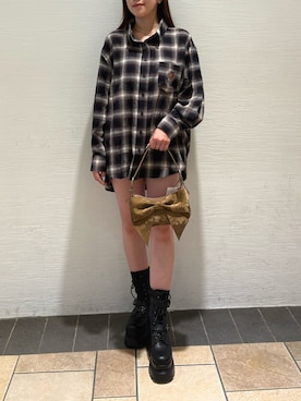「EVRIS（エヴリス）のアイテム」を使った、rinaさん（レディース・162cm）の夏コーディネート