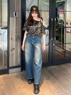 「EVRIS（エヴリス）のアイテム（トップス）」を使った、rinaさん（レディース・162cm）の春コーディネート