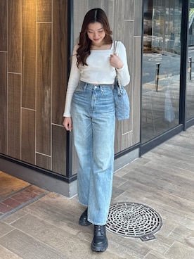 「EVRIS（エヴリス）のアイテム」を使った、rinaさん（レディース・162cm）の春コーディネート