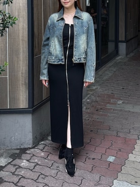 「EVRIS（エヴリス）のアイテム」を使った、rinaさん（レディース・162cm）の夏コーディネート