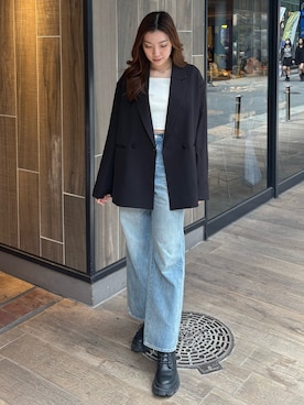 「EVRIS（エヴリス）のアイテム」を使った、rinaさん（レディース・162cm）の春コーディネート