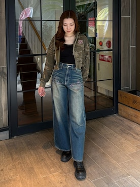 「EVRIS（エヴリス）のアイテム（トップス）」を使った、rinaさん（レディース・162cm）の春コーディネート