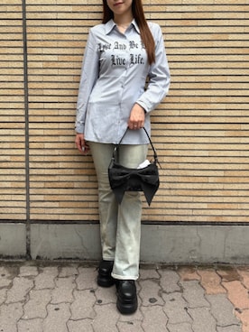 「EVRIS（エヴリス）のアイテム」を使った、rinaさん（レディース・162cm）の夏コーディネート